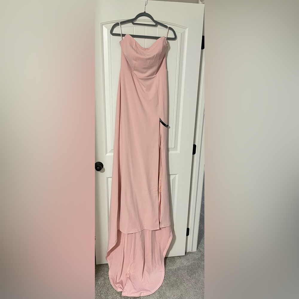 Fashion Nova Gown Blush Pink